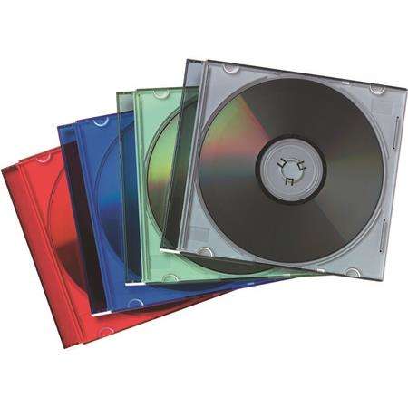 FELLOWES Suport CD, subțire, 1 disc, FELLOWES, culori mixte 31572097