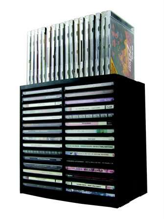 FELLOWES CD tray, 30+18 CD-uri, automat, FELLOWES Spring, negru 31572103