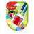 Maped Boogy double hole pencil sharpener with shavings container, red