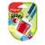 Maped Boogy double hole pencil sharpener with shavings container, red