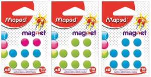 MAPED Magnet, rotund, 10 mm, MAPED, culori mixte 31572414 Instrumente de prezentare