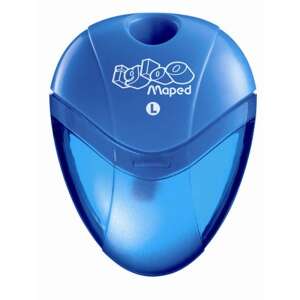 Maped I-Gloo single hole pencil sharpener with shavings container, blue - Pencil Sharpener