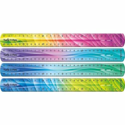 MAPED Vonalzó, műanyag, 30 cm, MAPED "Twist`n Flex Decor" 175703162 - Vonalzó