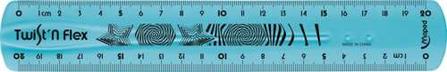 Maped Twist 'n Flex 20cm flexible ruler, blue, for drawing and measuring