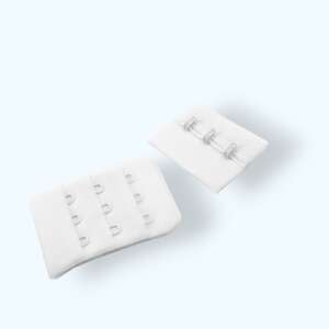 White bra extender, 4 cm wide, 2 pieces - Bra