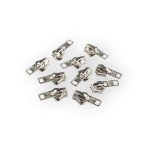 Fém cipzáras kurzor befecskendezve 8 mm Platinum 76100580 - Művészet & Hobbi