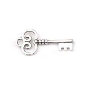 Dekoratív kulcs medál, 19 x 40 mm Platina 74723181 
