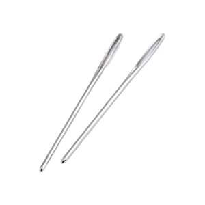 2 darabos tompa tűkészlet bőrvarráshoz, 7 cm hosszú - Kézi varrótű