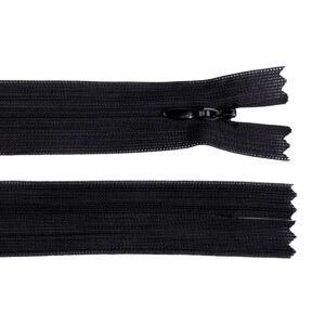 Non-removable Concealed Zipper, 55 cm length Black 131638340 - Art & Craft