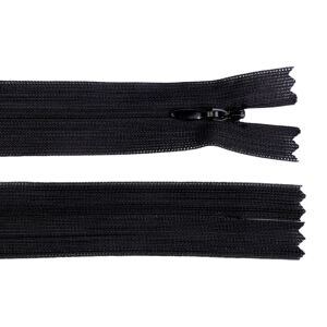 Concealed, Non-Removable Zipper, 65 cm Long, Black 131640424 - Art & Craft
