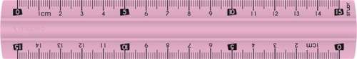 15cm rózsaszín MAPED Study Unbreakable vonalzó