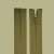 Khaki zipper, 60 cm long, for jackets, coats, and other garments