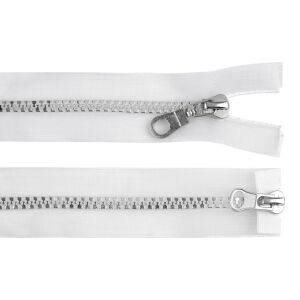 Removable Plastic Zipper, 2 sliders, 90 cm length, Transparent 131637225 - Art & Craft