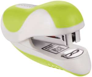 MAPED Ergologic Mini stapler in green, 24/6 and 26/6 staples, 15 sheets capacity - Maped Stapling machine, staple