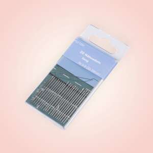 20 db hosszú kézi varrótű, 33-39 mm, kötöttárukhoz és sűrűn szőtt szövetekhez - Kézi varrótű