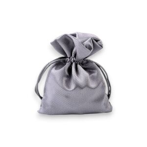 Silver Satin Gift Bag 9.5x13 cm 131641158 - Art & Craft