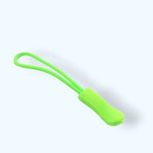 Neon green zipper pull, 66mm long - Zipper