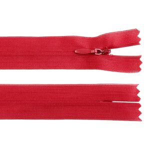 Non-removable Concealed Zipper, 55 cm long, Red 131638582 - Art & Craft