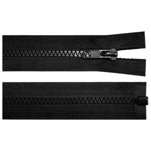 90 cm long, black removable plastic zipper 131637307 - Art & Craft