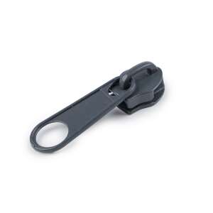Fém csúszka spirálcipzárhoz 10 mm, 52 x 39 mm, Sötétszürke 90440705 - Művészet & Hobbi