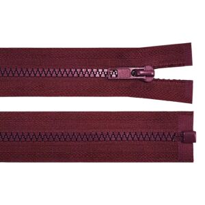 Removable Plastic Zipper, 50 cm long, Burgundy 131639744 - Art & Craft