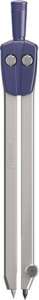 MAPED Focus/Start Zirkel, blau und silber, Metallbeine, 2 mm Graphitstift - Maped