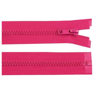 70 cm long pink zipper, detachable, self-locking slider, 3.2 cm wide, 5 mm teeth - Art & Craft