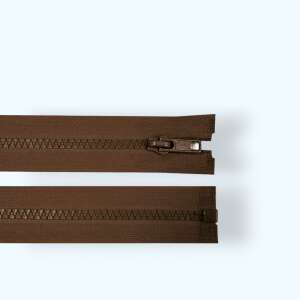 30 cm chocolate brown plastic zipper, Kyrra brand - Zipper