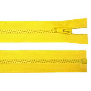 Yellow zipper, 80 cm long, for jackets, coats, and other garments - Art & Craft