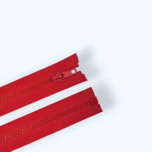 Red 60cm detachable zipper for jackets, coats, and other garments - Art & Craft