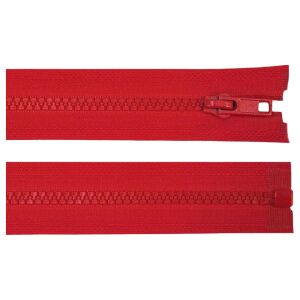 Removable Plastic Zipper, 75 cm, Red 131637926 - Art & Craft