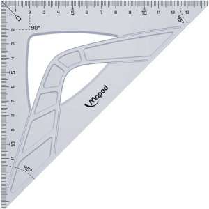 MAPED Háromszög vonalzó, műanyag, 45°, 21 cm, MAPED "Geometric" 31572661 