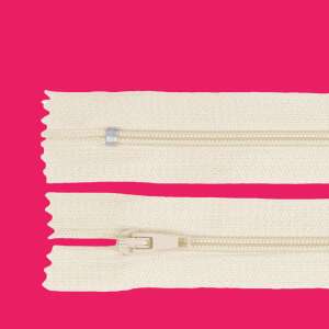 20 cm cream non-removable zipper for clothing, bags and other projects - Zipper
