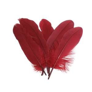 Kyrra bordó toll készlet kézműves és dekorációs célokra - Őszi dekorációs kellék