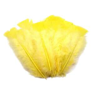 20 pack of yellow turkey feathers, 10-15 cm long, perfect for crafts, decorations, and costumes - Art & Craft