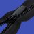 Removable Plastic Zipper with Round Teeth, 70 cm Long, Black 131637268