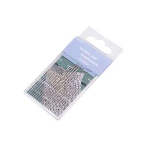 18 darabos kézi varró tűk és befűzők készlete, ideális patchwork, hímzés és kézi varráshoz - Kézi varrótű