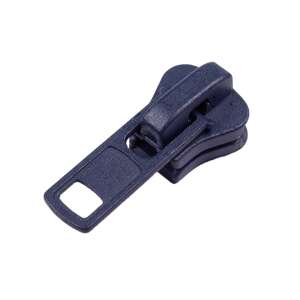 5 mm-es műanyag cipzárakhoz való sötétkék fém cipzárhúzó - Művészet & Hobbi