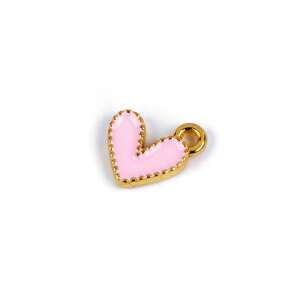 Mini pandantiv decorativ inima 10 x 10 mm, Auriu roz deschis 74723460 Haine pentru bebelusi si copii