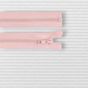 Chrysalis 45cm powder pink zipper, removable, self-locking slider - Art & Craft