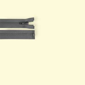 Gray zipper, 100 cm long, for jackets, coats, and other garments - Art & Craft