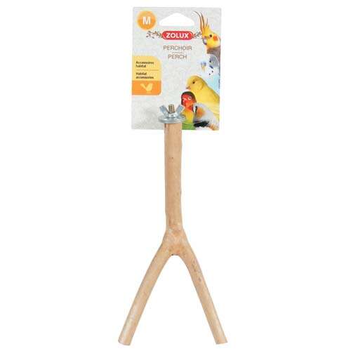 ZOLUX Madárülőrúd - Természetes Fa - M - 22x7x2cm
