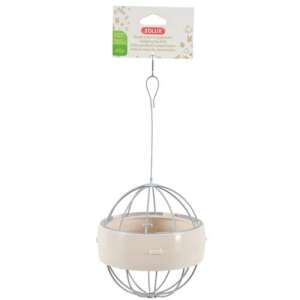 Zolux Hay Ball aus Kunststoff zum Aufhängen, Farbe beige 59033888 - Futterstelle für Nagetiere