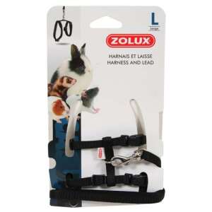 ZOLUX póráz és hám rágcsáloknak L fekete