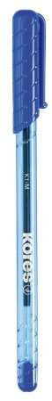 KORES Kugelschreiber, 1,0 mm, Kappe, dreieckiger Schaft, KORES "K1-M", blau