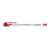KORES K11-M red ballpoint pen, 1.0 mm, transparent barrel, triangular grip