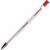 KORES K11-M red ballpoint pen, 1.0 mm, transparent barrel, triangular grip