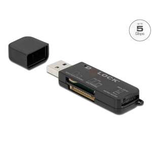 Delock 91757 SD/Micro SD/MS memóriakártyákhoz USB 3.2 kártyaolvasó 67499870 