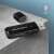Axagon CRE-S2N Superspeed USB 3.2 Gen 1 Type-A SD és microSD kártyaolvasó, fekete, 5 Gbps