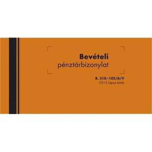 Patria Bevételi Pénztárbizonylat - 3 lapos - 25 blokk